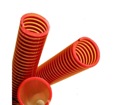 Tube PVC viticulture à spire rouge